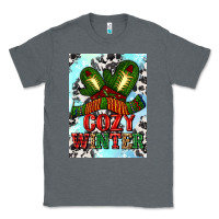 Charcoal Heather cozy winter with gloves and scarf Classic Tee - AdoDesignShop