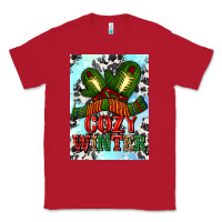 Red cozy winter with gloves and scarf Classic Tee - AdoDesignShop