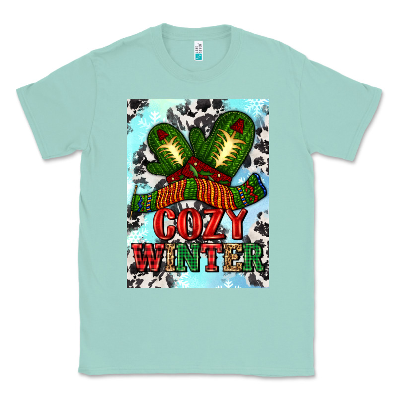 Cozy Winter With Gloves And Scarf Classic Tee by AdoDesignShop | Teevron