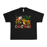 Black i dig Christmas bulldozer santa Urban Heavy Tee - JahusDesignShop