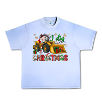 Grape Ice i dig Christmas bulldozer santa Urban Heavy Tee - JahusDesignShop