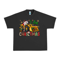 Pigment Black i dig Christmas bulldozer santa Urban Heavy Tee - JahusDesignShop