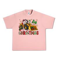 Salmon i dig Christmas bulldozer santa Urban Heavy Tee - JahusDesignShop