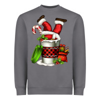 Storm Santa claus in a coffee cup Heavyweight Sweatshirt - FaDigitalArtStudio
