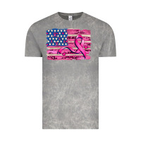 Cloud Rock american flag and  cancer ribbon pattern Vintage Tee - AdoDesignShop