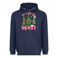 Navy very merry nurse Heavyweight Hoodie - MaliasSmallBusiness