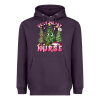 Plum very merry nurse Heavyweight Hoodie - MaliasSmallBusiness