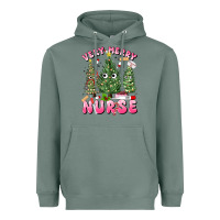 Sage very merry nurse Heavyweight Hoodie - MaliasSmallBusiness