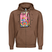 Chestnut gay juice Zipper Hoodie - MaliasSmallBusiness