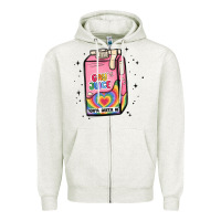 Oatmeal Heather gay juice Zipper Hoodie - MaliasSmallBusiness