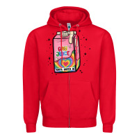 Red gay juice Zipper Hoodie - MaliasSmallBusiness