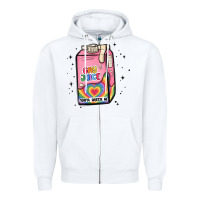 White gay juice Zipper Hoodie - MaliasSmallBusiness
