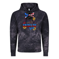 Cloud Black All American girl 4th of July Vintage Hoodie - CowGirlArtShop