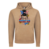 Vintage Coffee All American girl 4th of July Vintage Hoodie - CowGirlArtShop