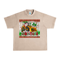 French Oak i dig christmas bulldozer santa Urban Heavy Tee - JahusDesignShop