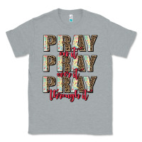 Heather Grey pray on it pray over it pray through it Classic Tee - AdoDesignShop