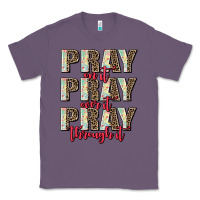 Lavender pray on it pray over it pray through it Classic Tee - AdoDesignShop