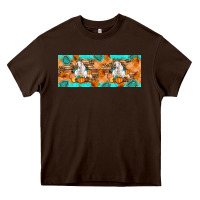 Chocolate Brown Goat Family Fall Heavy Core Tee - Artiststas