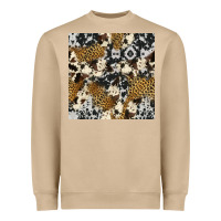Mushroom cowhide leopard seamless pattern Heavyweight Sweatshirt - HRA Design Shop