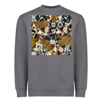 Storm cowhide leopard seamless pattern Heavyweight Sweatshirt - HRA Design Shop