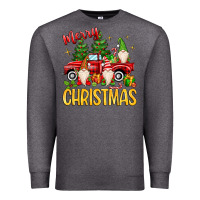 Charcoal Heather merry christmas gnomes truck Premium Sweatshirt - MaliasSmallBusiness