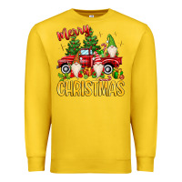 Lemon merry christmas gnomes truck Premium Sweatshirt - MaliasSmallBusiness