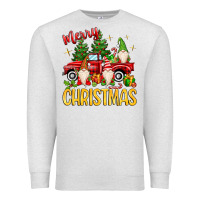 Oatmeal Heather merry christmas gnomes truck Premium Sweatshirt - MaliasSmallBusiness