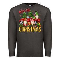Smoke merry christmas gnomes truck Premium Sweatshirt - MaliasSmallBusiness