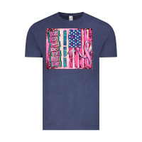 Warrior Breast Cancer And American Flag Vintage Tee | Teevron