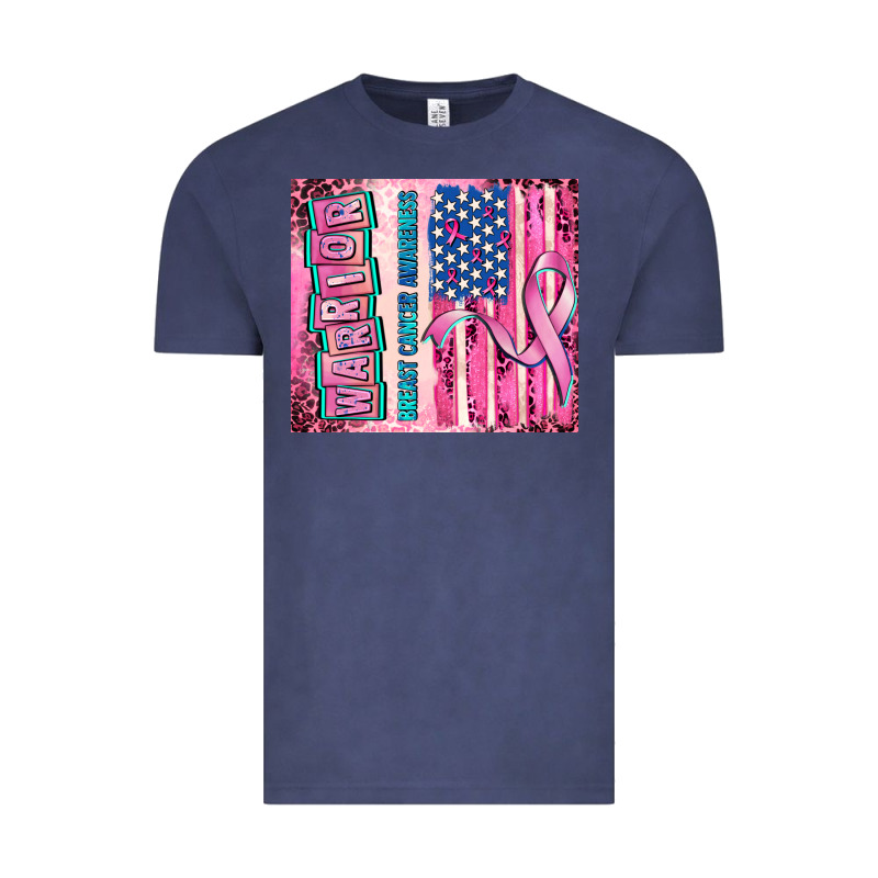 Warrior Breast Cancer And American Flag Vintage Tee by AdoDesignShop | Teevron