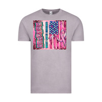 Vintage Zinc warrior breast cancer and american flag Vintage Tee - AdoDesignShop