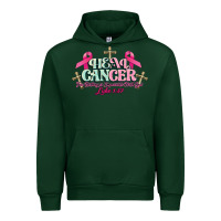 Forest Green Heal Cancer Luke 1:37 cross Cancer Awareness Urban Hoodie - HowdyJamesFarm