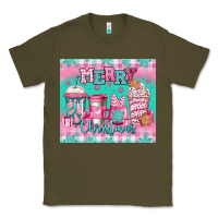 Army Green merry Christmas pink coffee Classic Tee - Jasminsmagicworld