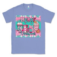 Colony Blue merry Christmas pink coffee Classic Tee - Jasminsmagicworld