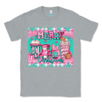 Heather Grey merry Christmas pink coffee Classic Tee - Jasminsmagicworld