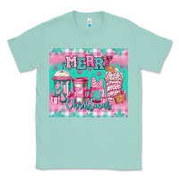 Seafoam merry Christmas pink coffee Classic Tee - Jasminsmagicworld
