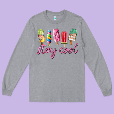Stay Cool Long Sleeve Tee Designed By Adodesignshop
