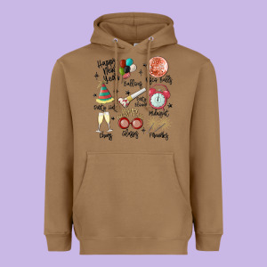 Happy New Year Heavyweight Hoodie Designed By Maliassmallbusiness
