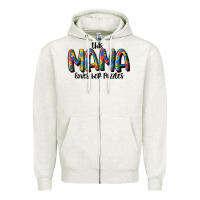 Oatmeal Heather this mama loves her puzzle Zipper Hoodie - MaliasSmallBusiness
