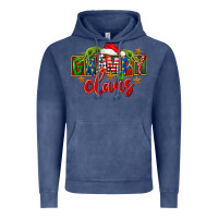 Vintage Denim Christmas grampy claus Vintage Hoodie - FaDigitalArtStudio