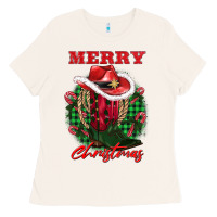 Bone merry christmas boots hat rope Ladies Tee - AdoDesignShop