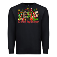 Black jesus the reason for the season Premium Sweatshirt - MaliasSmallBusiness