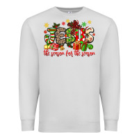 Dove Grey jesus the reason for the season Premium Sweatshirt - MaliasSmallBusiness
