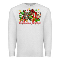 Oatmeal Heather jesus the reason for the season Premium Sweatshirt - MaliasSmallBusiness