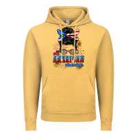 Vintage Mustard All American Mama 4th of July Vintage Hoodie - CowGirlArtShop