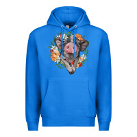 True Royal baby pig floral wreath Premium Hoodie - BarkalooDesign