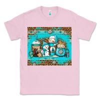 Bubblegum Pink winter snowman coffee Classic Tee - Jasminsmagicworld