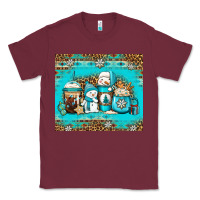 Burgundy winter snowman coffee Classic Tee - Jasminsmagicworld