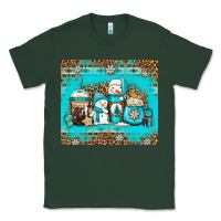Sports Green winter snowman coffee Classic Tee - Jasminsmagicworld
