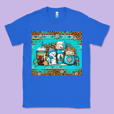 Winter Snowman Coffee Classic Tee Designed By Jasminsmagicworld